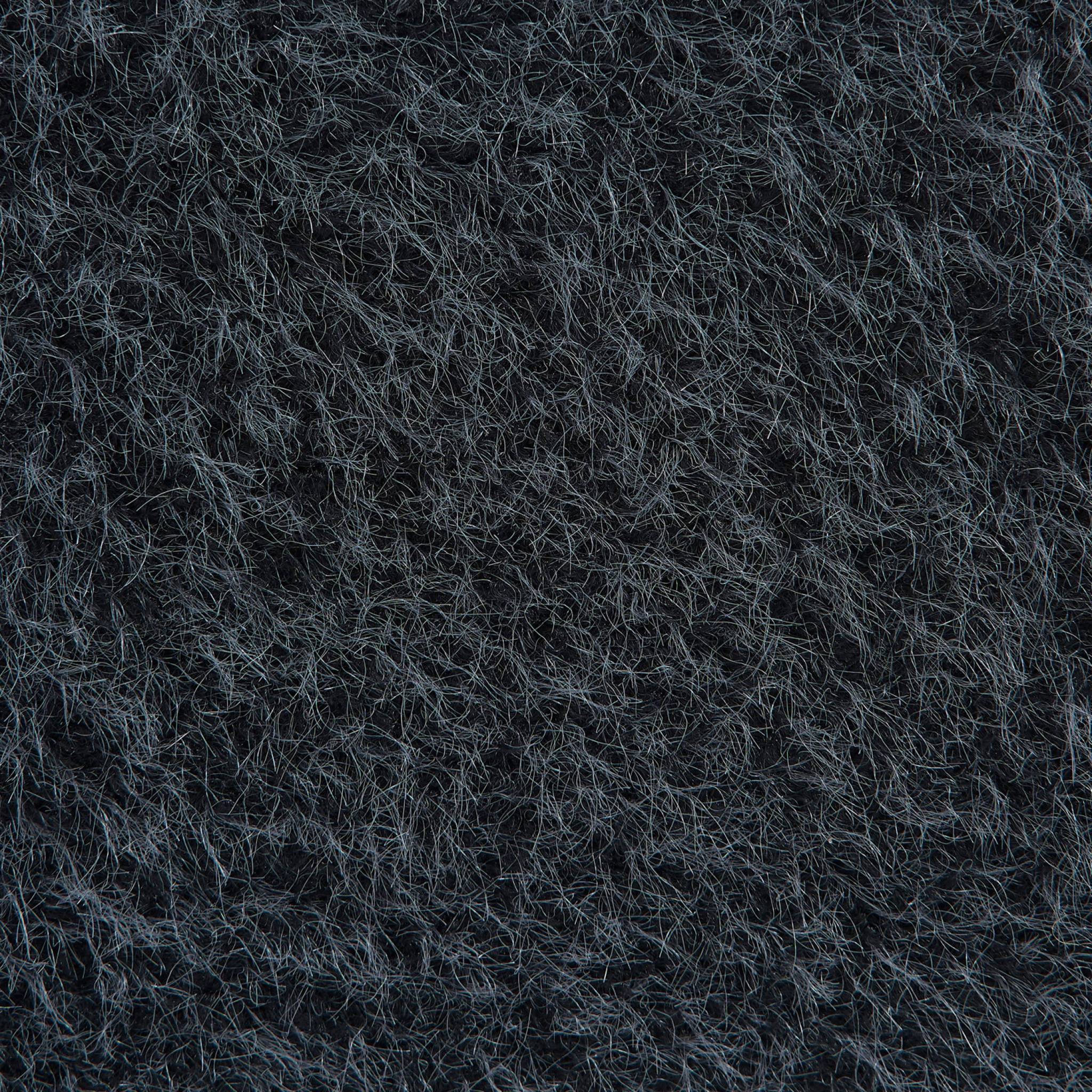 Lot de 2 chauffeuses tissu effet alpaca bleu foncé 1 place - L 81 x P 99 x H 75cm - Nova