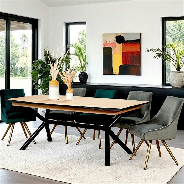 Table extensible en chêne blanc 200-290 cm ZONZA
