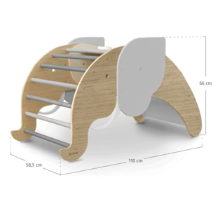 Arco de escalada plegable de madera ELEPHANT PIKLER para niños