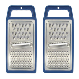 Set de 2 râpes à légumes en acier inoxydable Fackelmann Elemental
