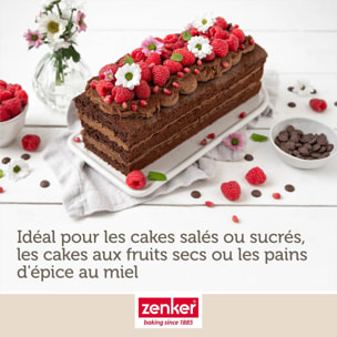 Moule à cake extensible 20 à 35 cm Zenker PerfectBack+