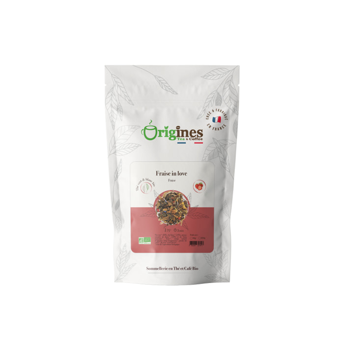 Thé Vert & Blanc à la Fraise - Sachet 80g