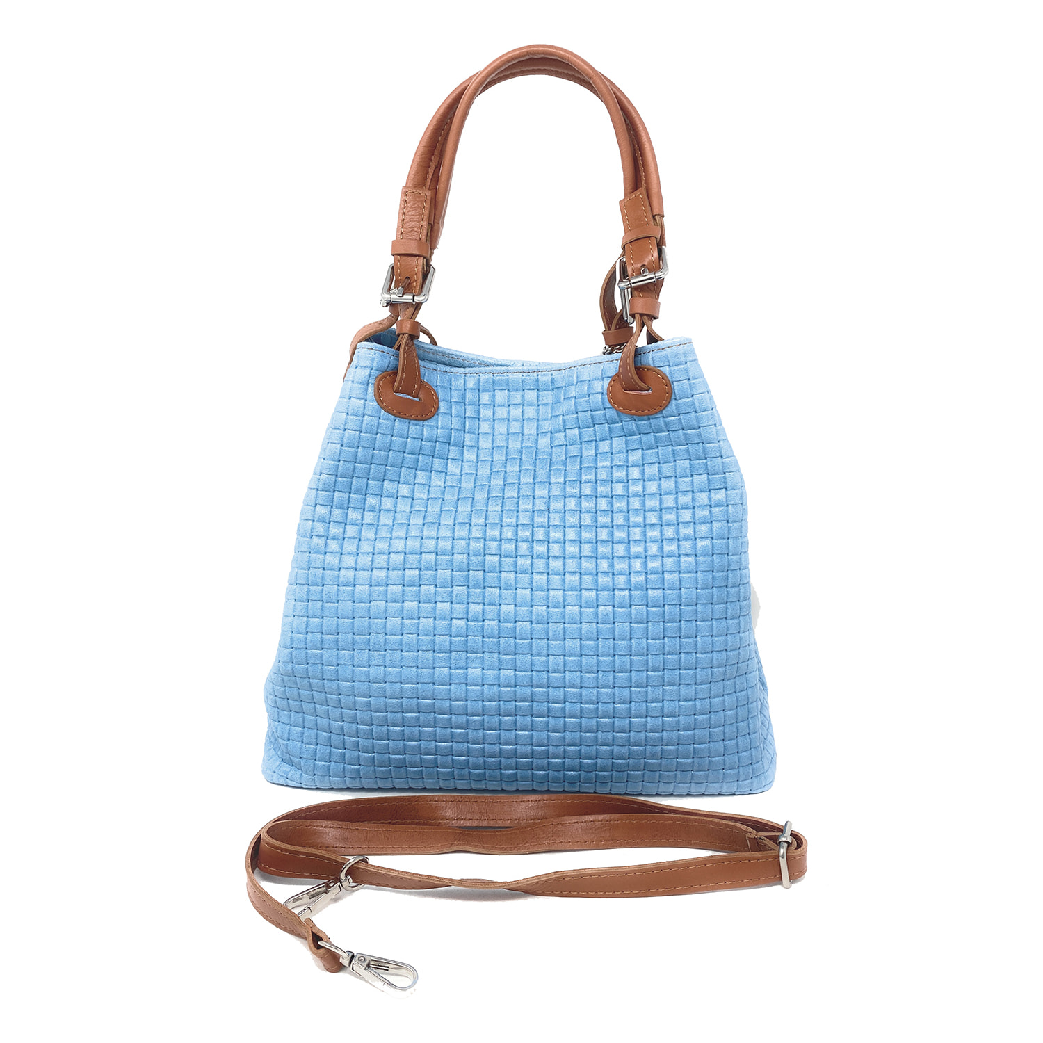 Chicca Borse Borsa a Mano Celeste