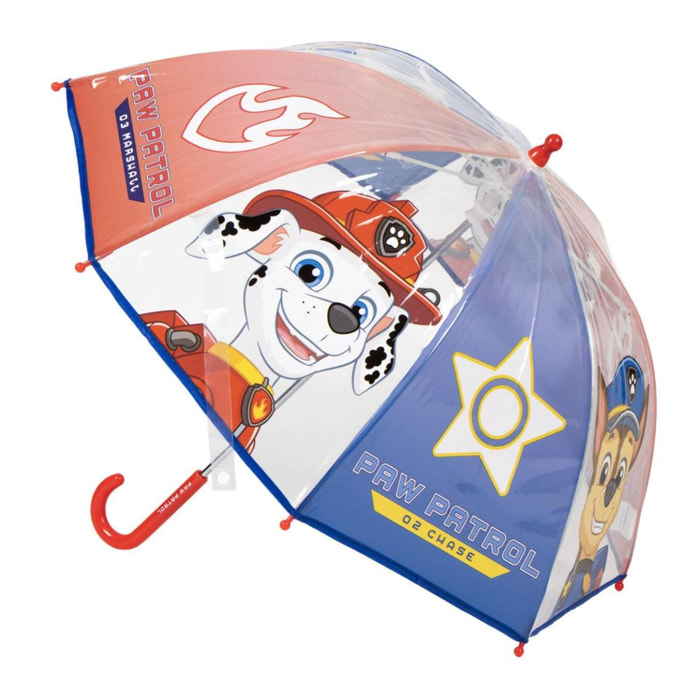 Paraguas manual poe burbuja paw patrol