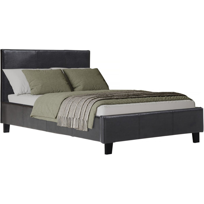 Lit "Lina" - 90 x 190 cm - Noir