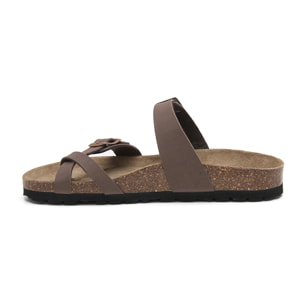 SANDALIA BABUNKERS MARRON