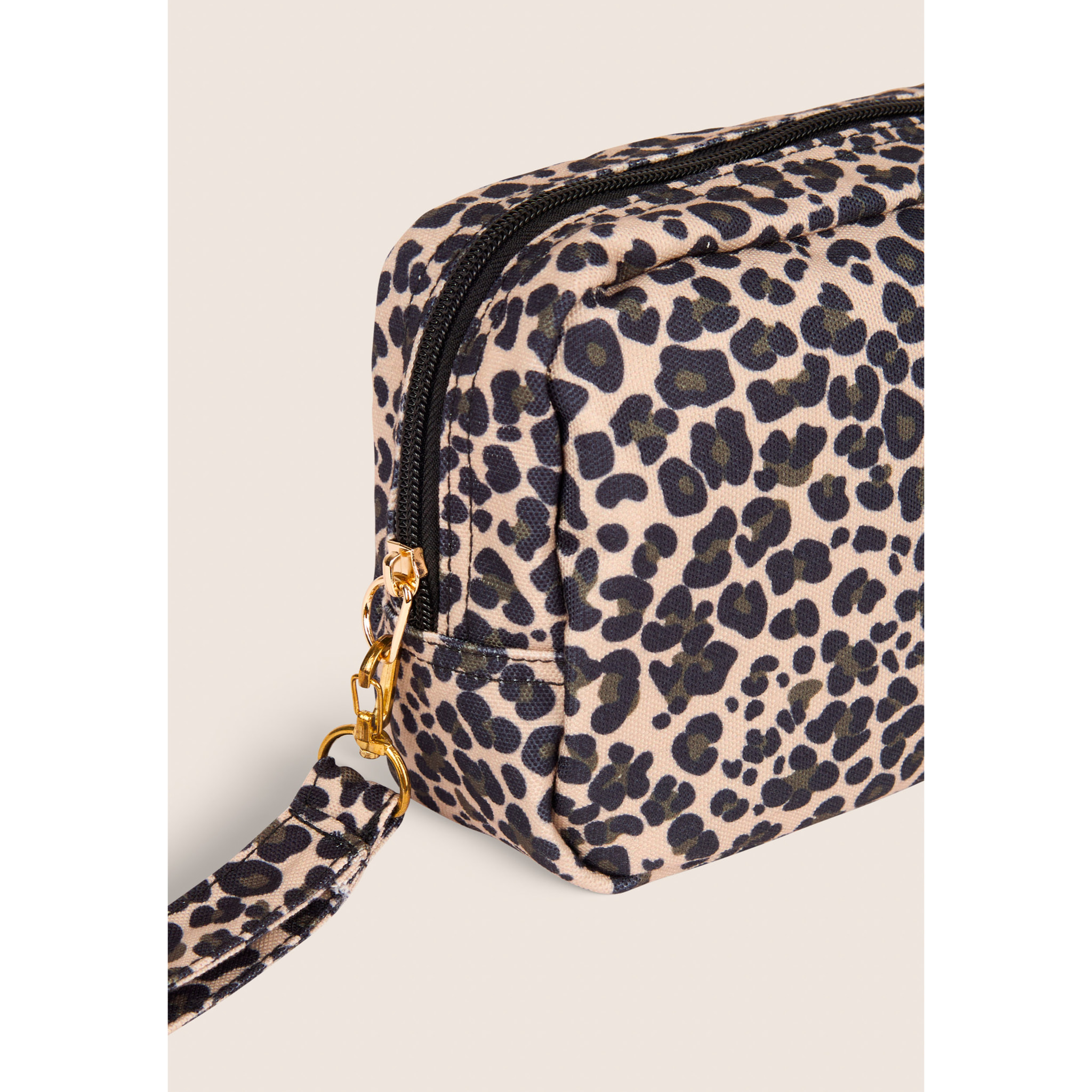 Trousse animalier con laccetto e logo con strass