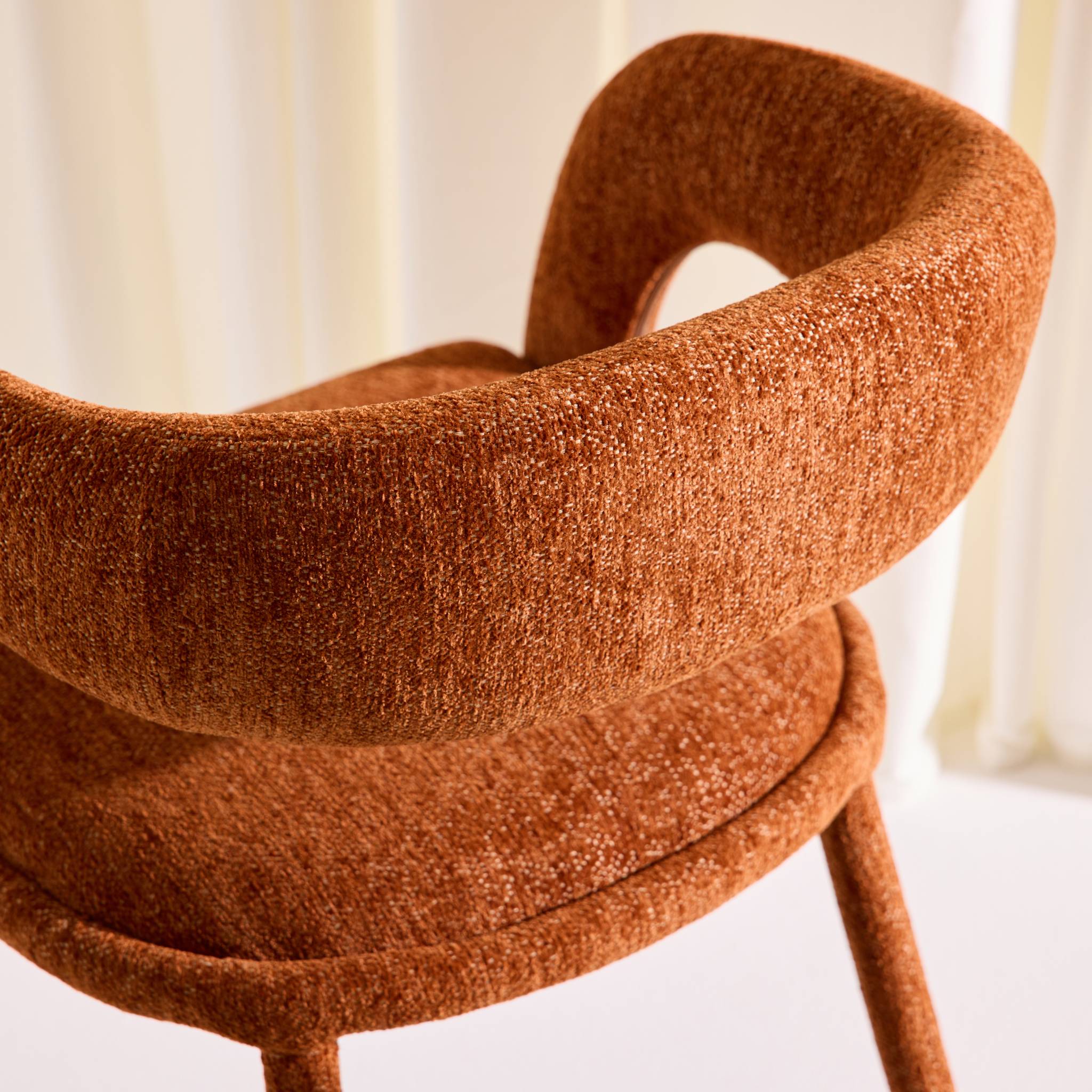 Fauteuil contemporain tissu (lot de 2) ALESSIA