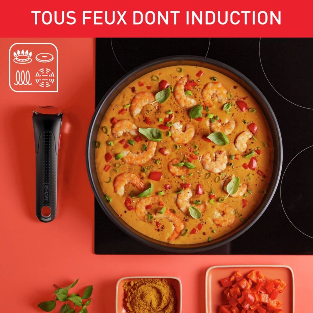 Batterie de cuisine TEFAL Ingenio Emotion 5 pcs