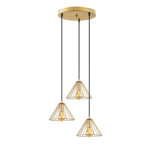 Lámpara de techo - Oro brillante, 41x41x117