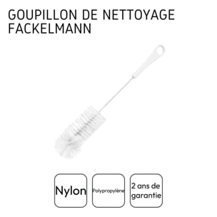 Goupillon pour bouteille en nylon 33 cm Fackelmann Tecno