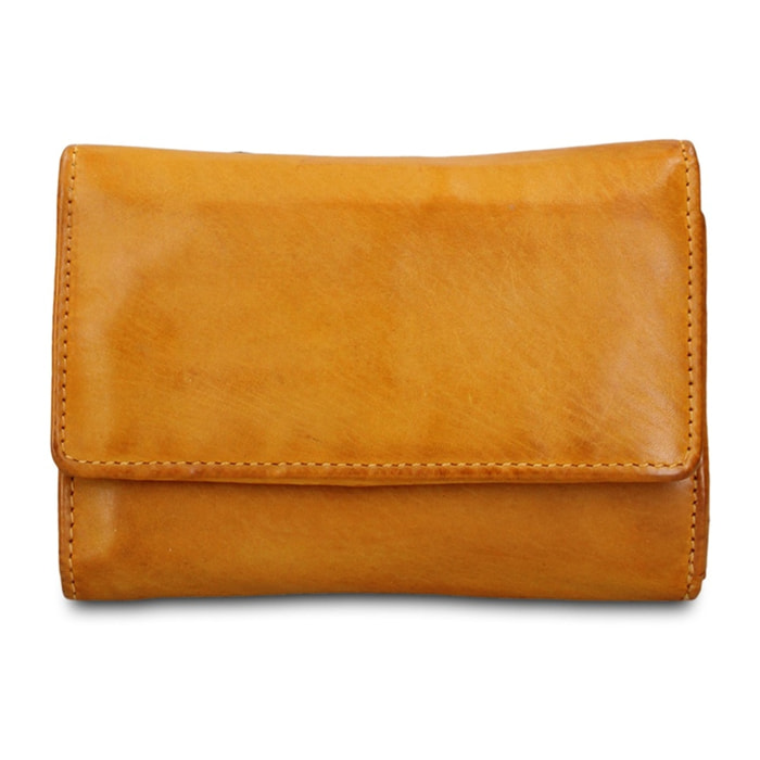 Portafoglio uomo in vera pelle - Modello Boreal - Casual - 14.0 x 9.0 x 4.5 cm