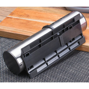 Aiguiseur de couteaux manuel à cylindre en acier inoxydable Herzberg HG8102