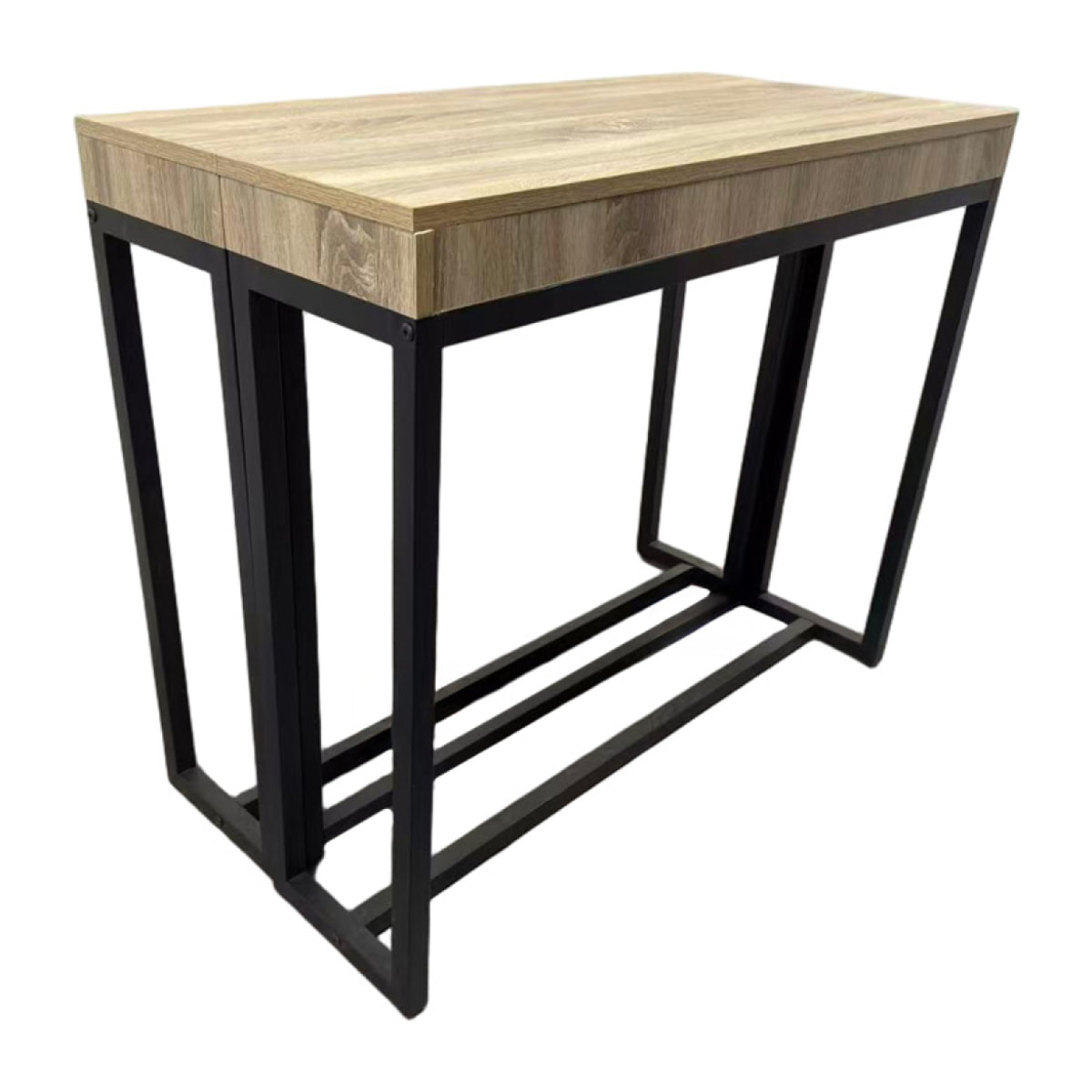 LUCA Table extensible 10-12 personnes effet bois 300cm