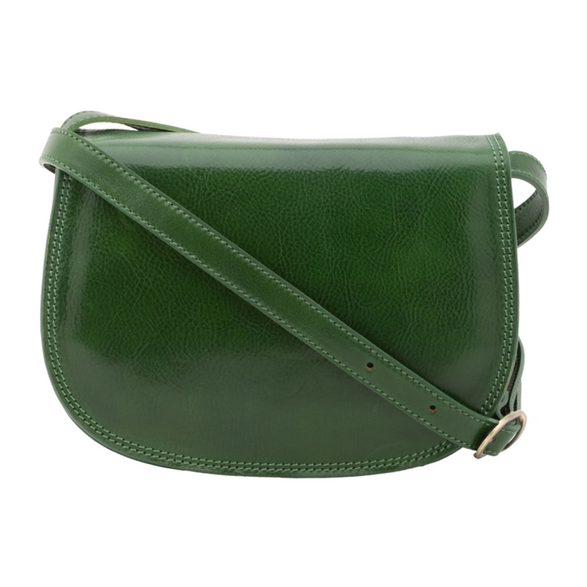 Borsa a tracolla da donna - Modello False - Vera pelle - 24.0 x 17.0 x 11.0 cm