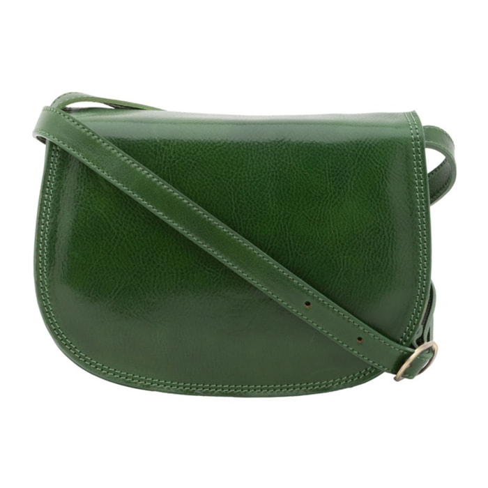 Borsa a tracolla da donna - Modello False - Vera pelle - 24.0 x 17.0 x 11.0 cm