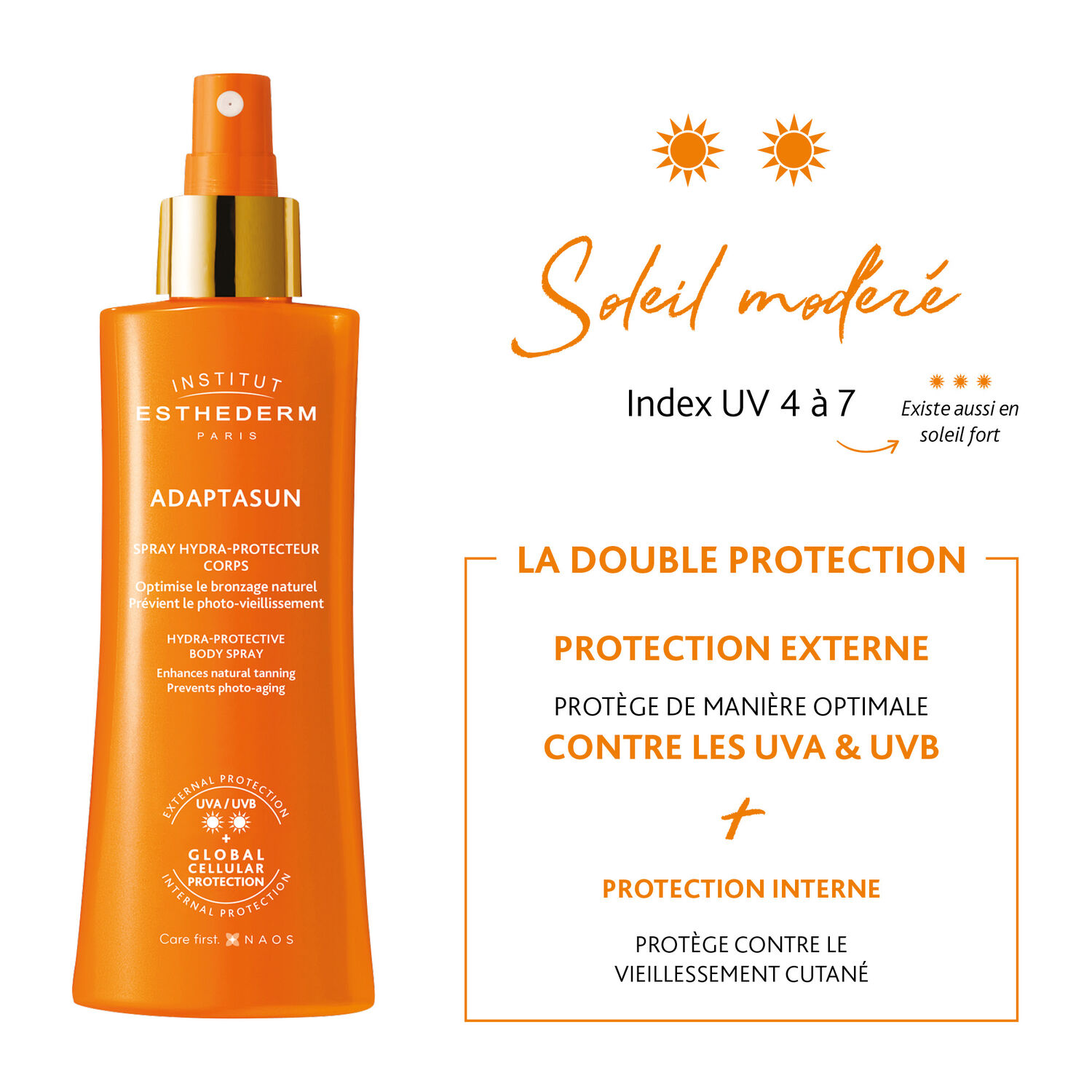 Adaptasun Spray Lacté - Soleil Modéré 150 ml