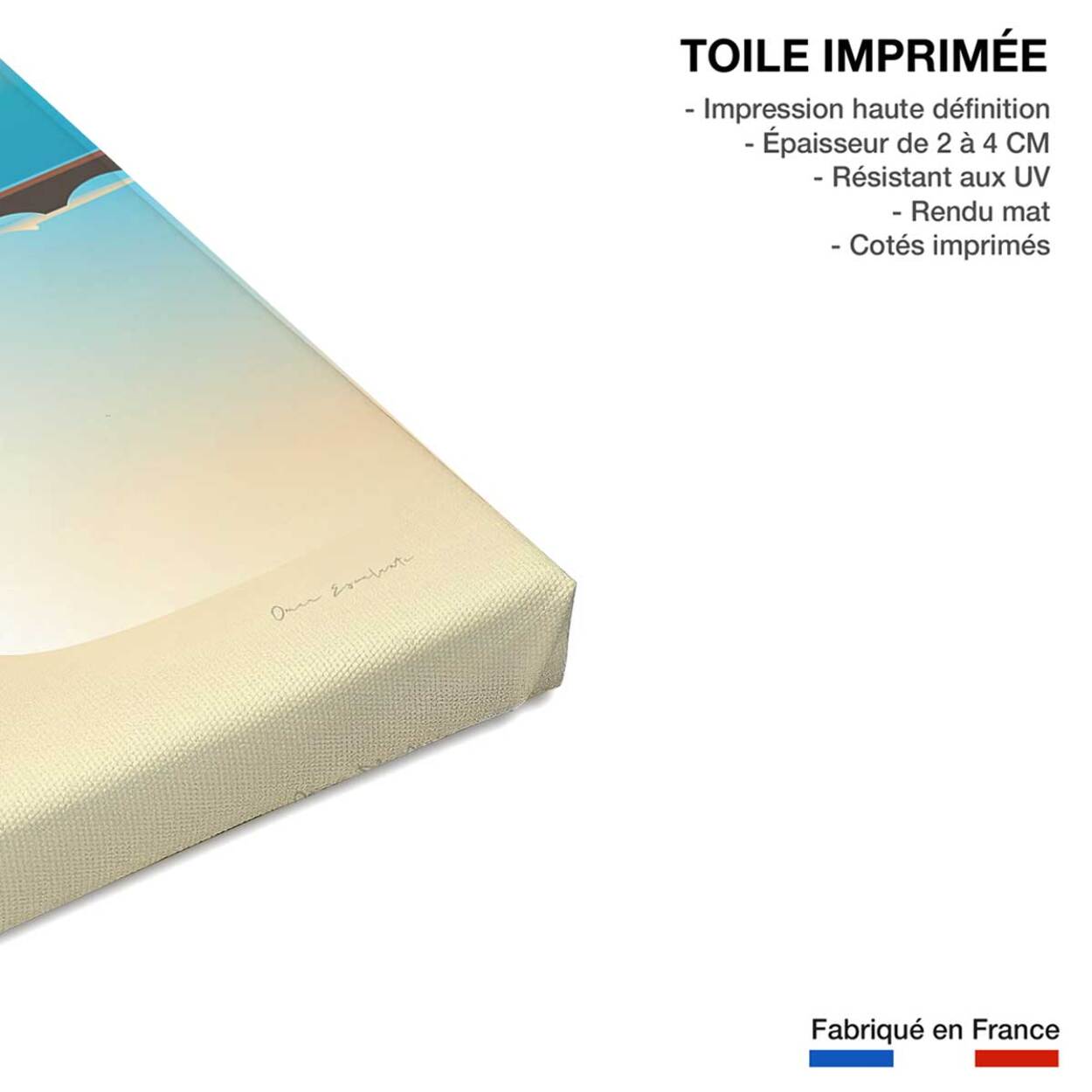 Tableau ville voyage à Paris Toile imprimée