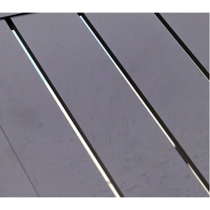 Ensemble table et chaises de jardin  - anthracite - AIX