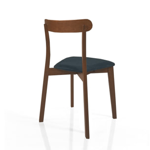 Tomasucci Ensemble de 2 chaises AMBRA en bois foncé