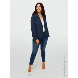 Fiorella Rubino - Jeggings con pedrería lateral - Azul