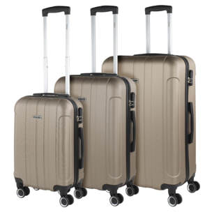 Maleta Itaca Havel Set De 3 Unidades Champagne
