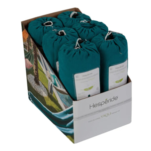 Toile de hamac double "Yaqui" bleu canard 307x150cm en polyester