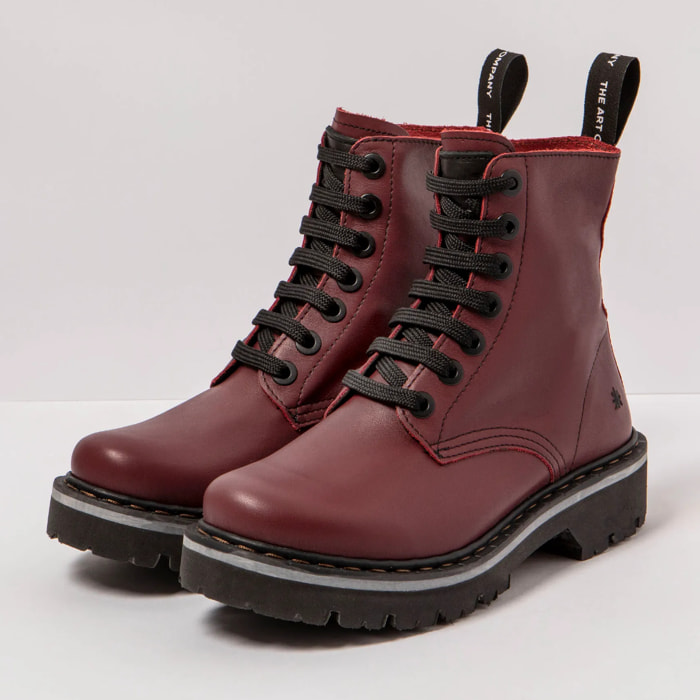Botines 1166 NAPPA BURDEOS / MARINA color Burdeos