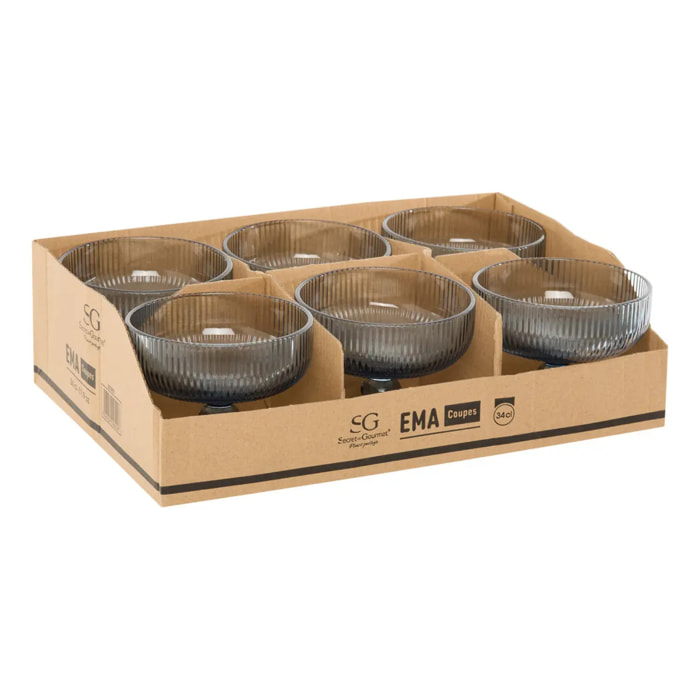 Coupe Ema bleu D11,7xp9,7cm