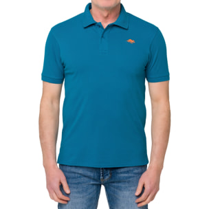 Polo color liso STONEY algodón piqué Azul marino