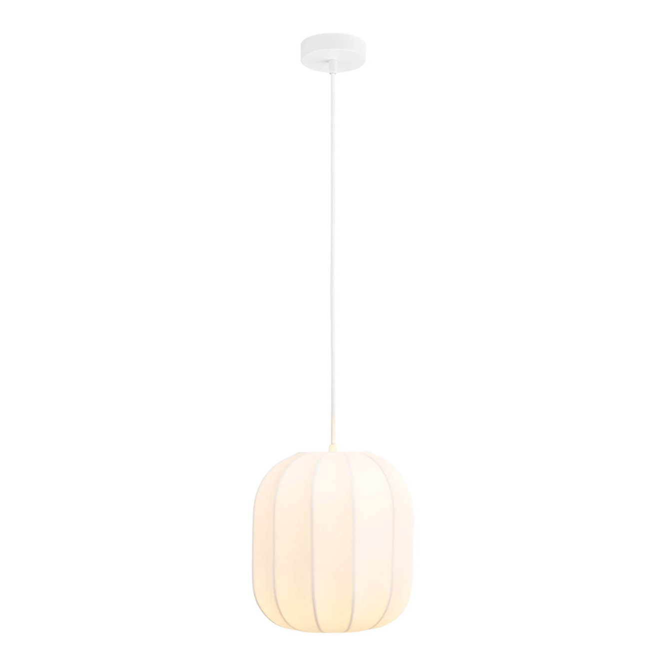 Coventry Lampada a Sospensione in Resina Bianca ø25 cm Alta