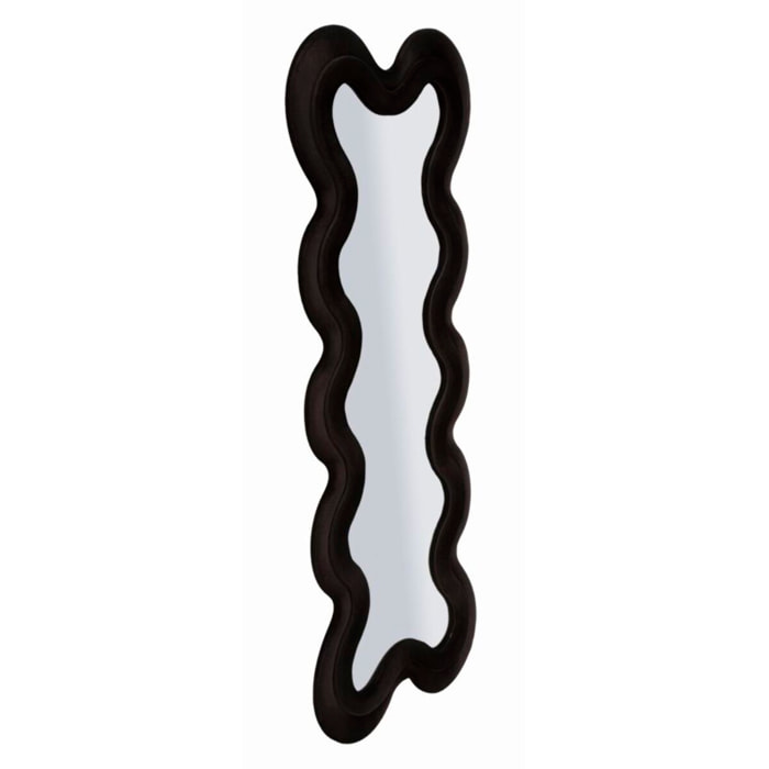 SPECCHIO DA MURO MONICA NERO CM 58X4X160 (MISURA SPECCHIO CM 39X124)