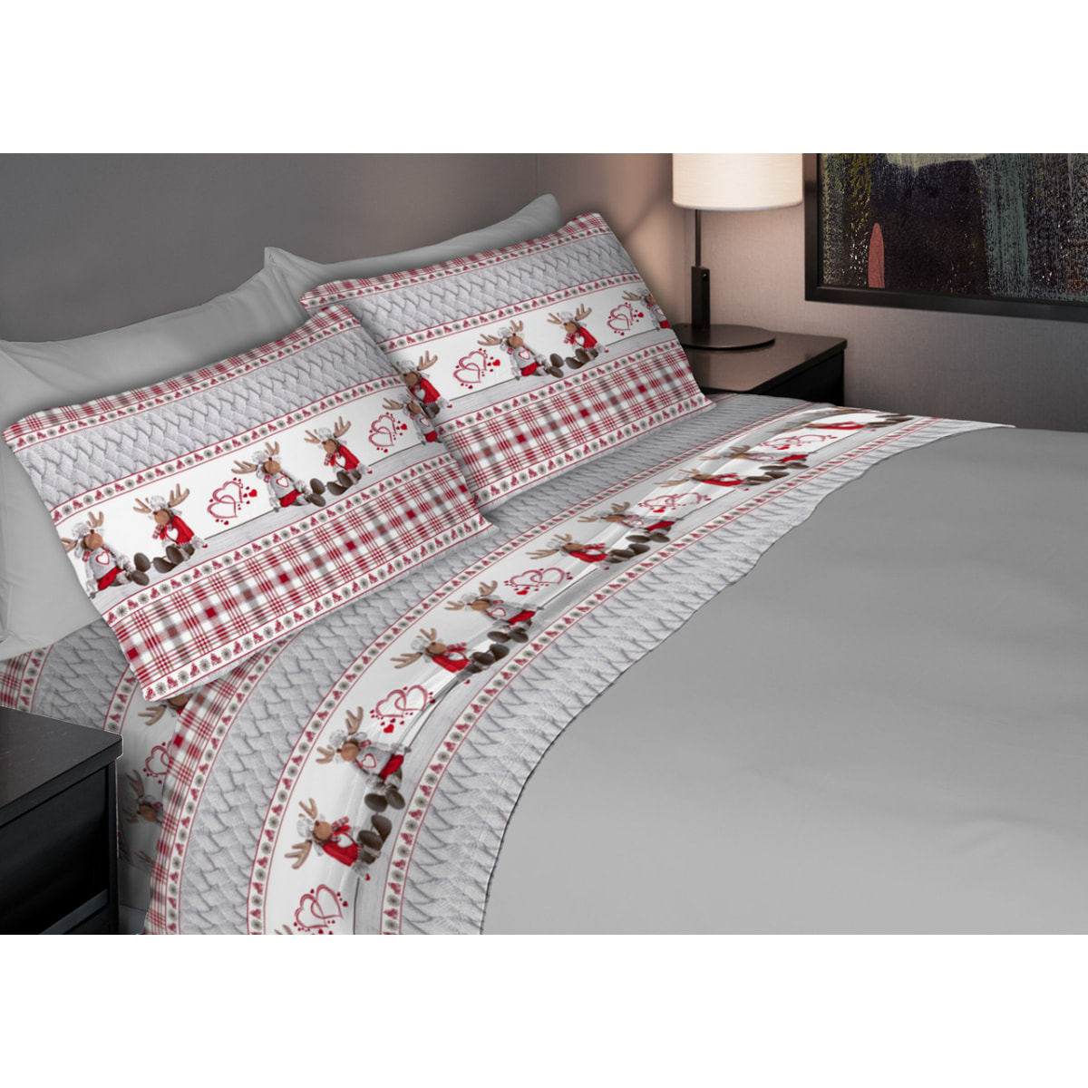 Completo Lenzuola In Calda Flanella Made in Italy Peppe