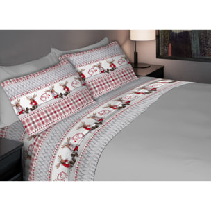 Completo Lenzuola In Calda Flanella Made in Italy Peppe