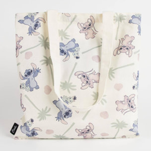 Bolsa de shopping stitch blanco