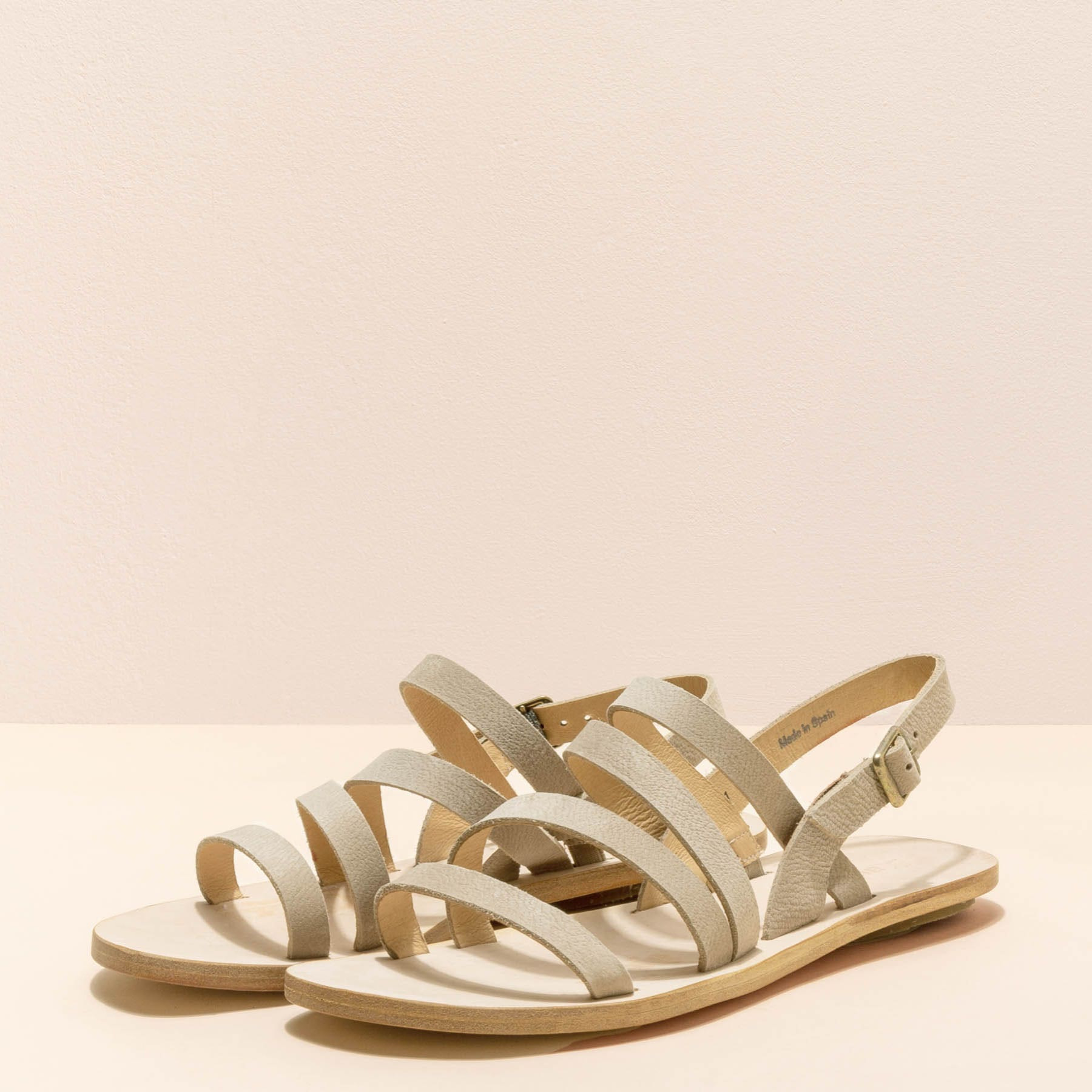 Sandalias N5711 PLEASANT PIEDRA / CORATINA color Piedra