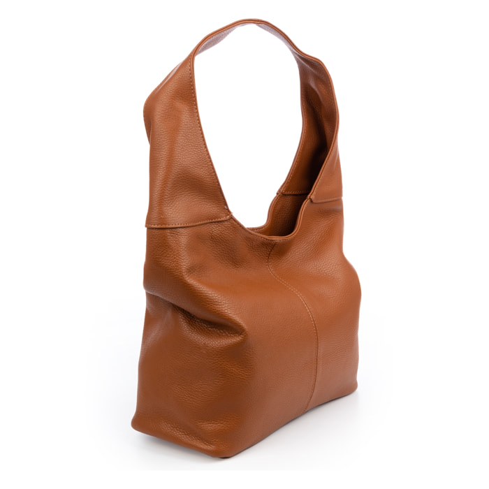 Bedonia Borsa a spalla Donna. Pelle autentica Dollaro.