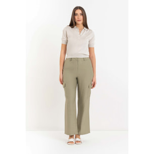 Kocca - Pantaloni cargo a vita alta Donna