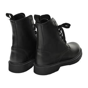 Anfibi in vera pelle con stringhe - tacco 3,0 cm