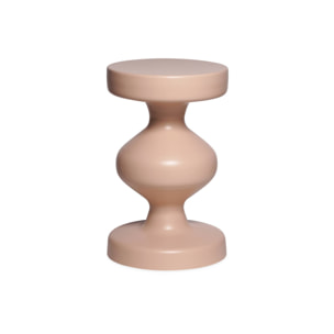 Table d'appoint. bout de canapé. table de chevet en métal. rose. Hawa Ø29.5 x H 47cm