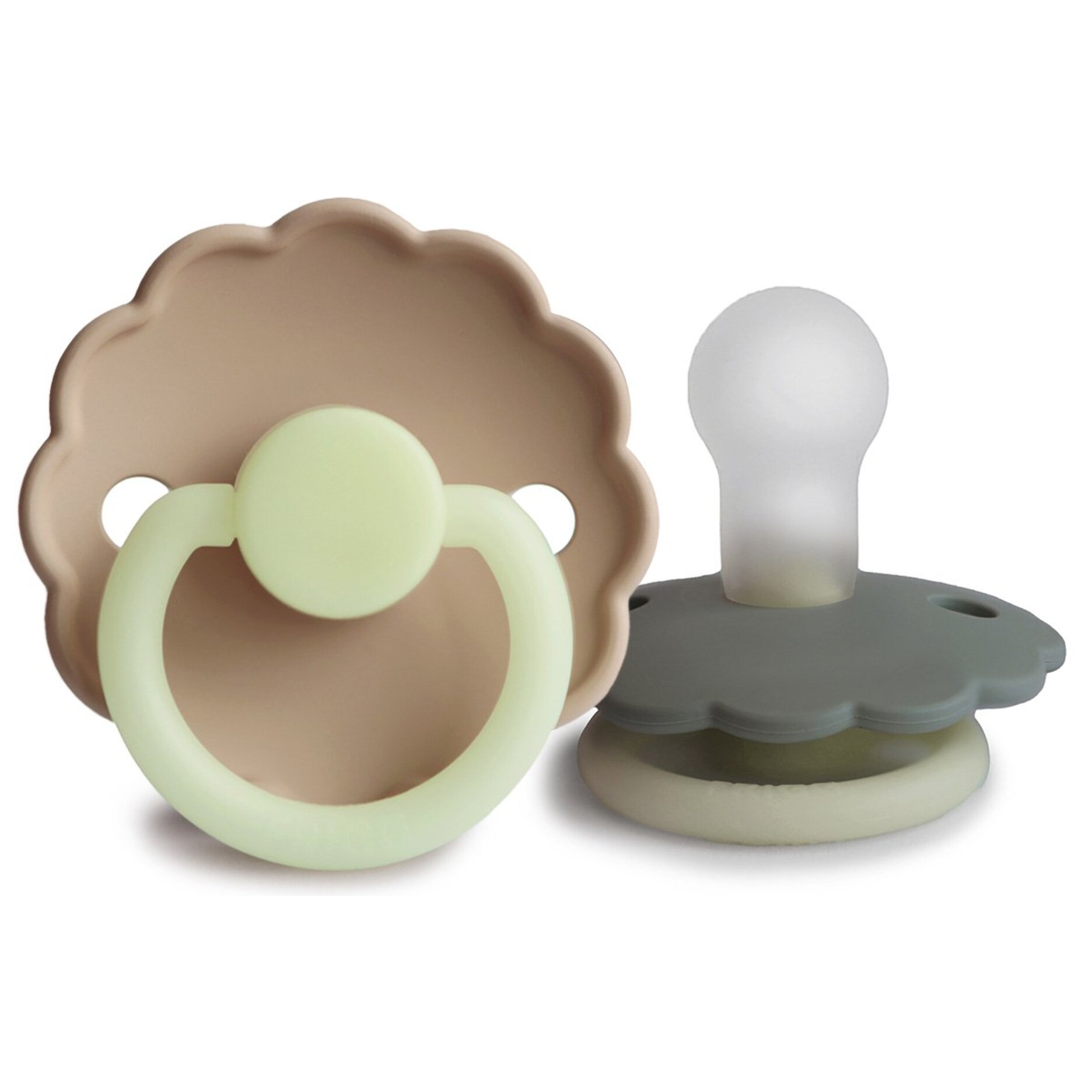 Frigg Pack 2 Chupetes Night Silicona Daisy