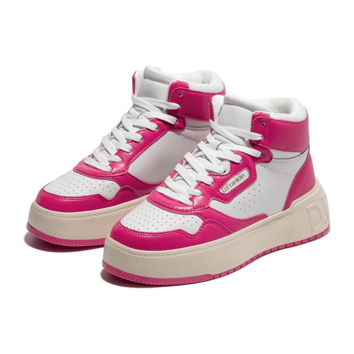 Zapatillas Altas Abotinadas de Mujer High Court Basic Fuchsia / Fuchsia D.Franklin