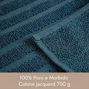 INTRECCI HOME Tappeto Bagno, in Puro Cotone 700 g, , Morbidezza Extra, Assorbenza Superiore, Elegante e Durevole