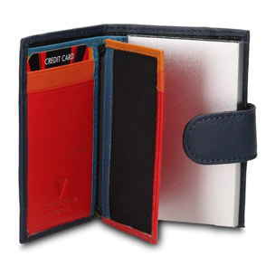 Portafoglio uomo in vera pelle - Modello Vesper Pro - Casual - 7.5 x 10.0 x 2.0 cm