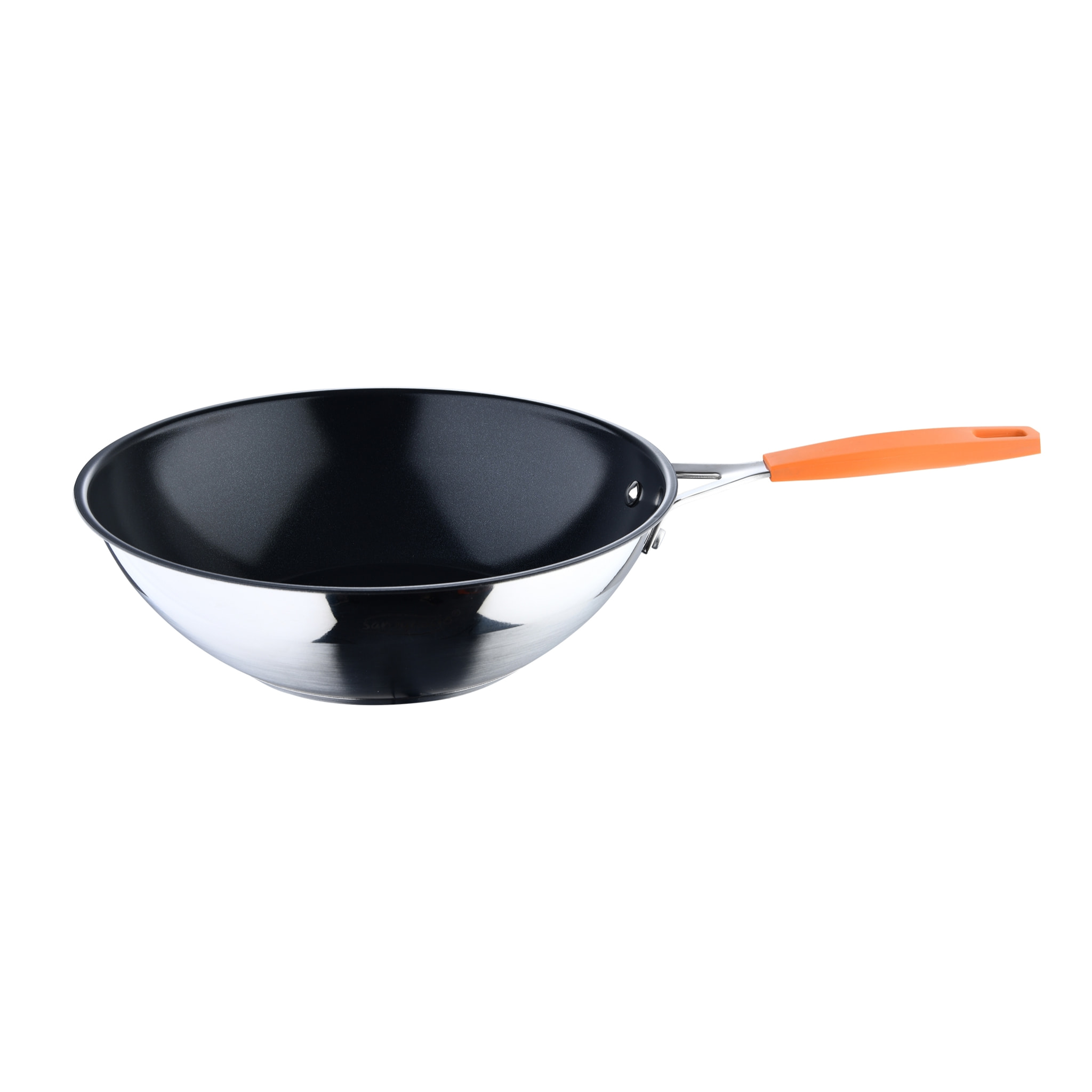 Wok ø28cm aluminio forjado induccion compact