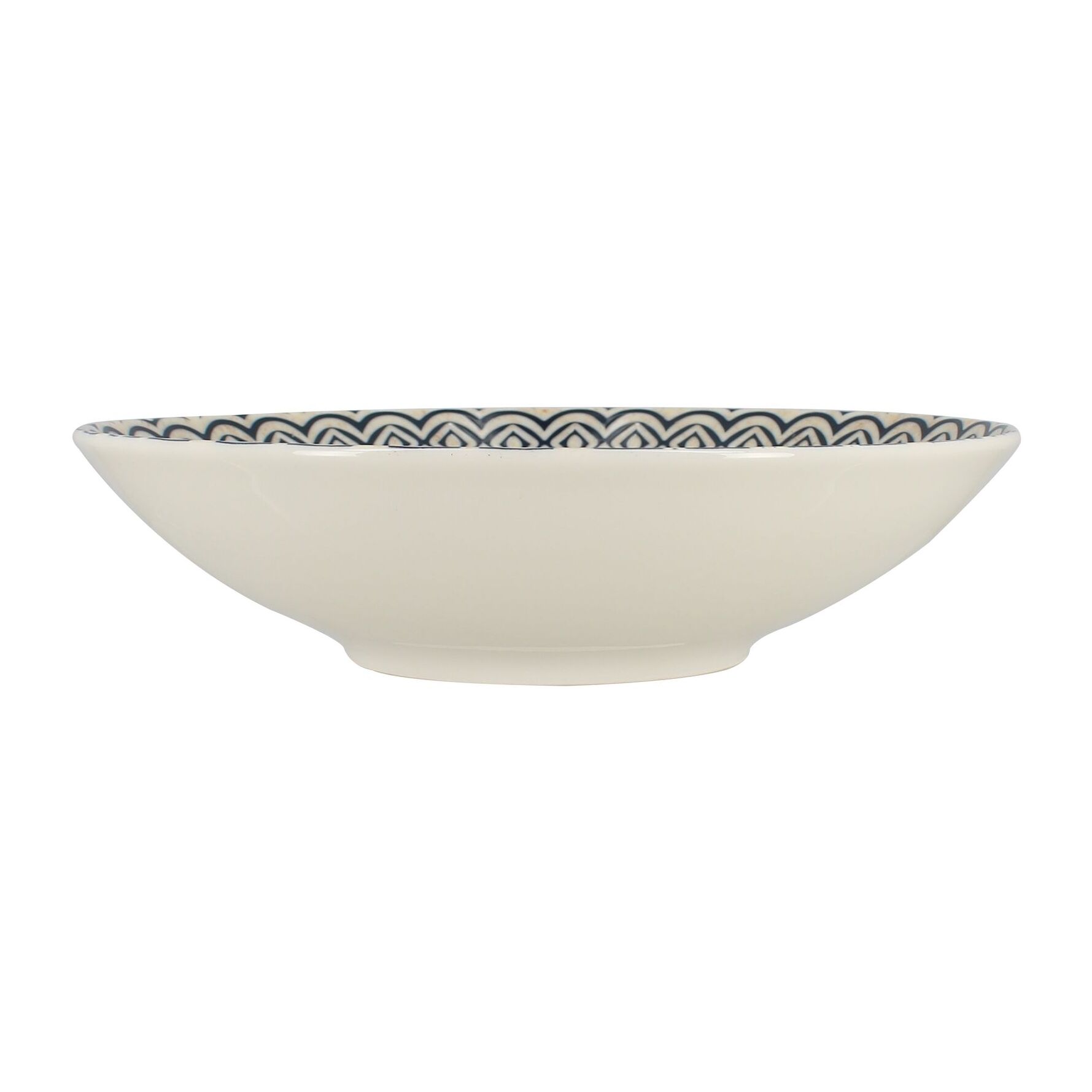 Lot de 6 assiettes creuses en porcelaine 21cm BYZANCE