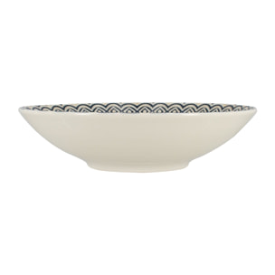 Lot de 6 assiettes creuses en porcelaine 21cm BYZANCE