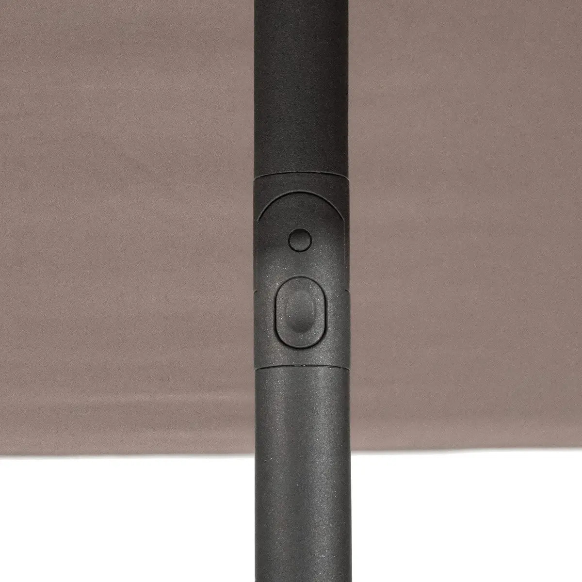 Parasol droit carré "Soya" taupe D2,5x2,5m en acier