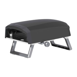 Horno de Pizza a Gas Giratorio 32,5×32,5 cm – Hasta 500 ºC, Cocción Rápida y Uniforme MasterPRO