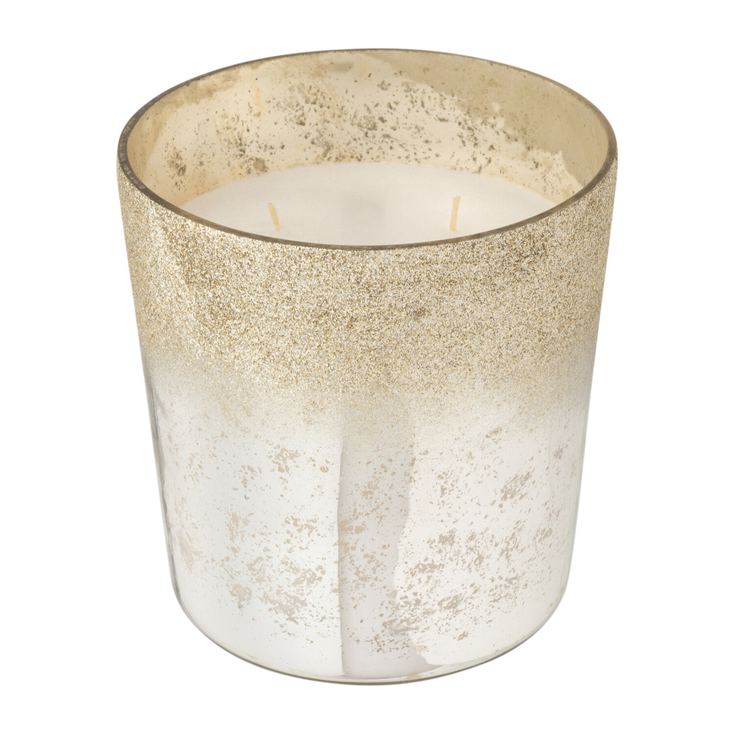 J-Line bougie parfumée M-Chic - verre - argent - medium – 80H